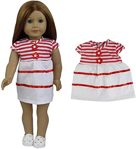 ZITA ELEMENT 8 Sets American 18" Girl/Baby Alive Clothes Dress for 14"-16" & 18" Dolls - Thumbnail 7
