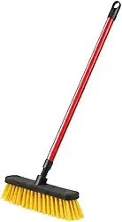 Vassoura Escova Esfregão Escovão de Limpeza Pesada Multiuso com Cabo – Cerdas Duras para Rejunte, Banheiro, Azulejo, Calçada, Quintal e Áreas Externas – Remove Sujeiras Difíceis com Eficiência