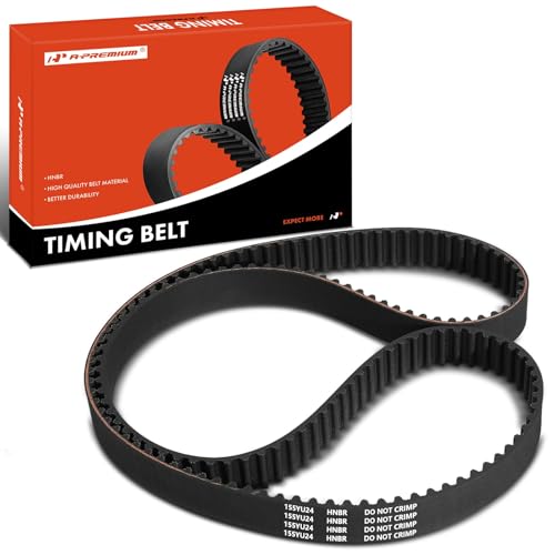 A-Premium Engine Timing Belt Compatible with Honda Prelude 1993-2001, DOHC 2.2L - Replace# 14400P13014
