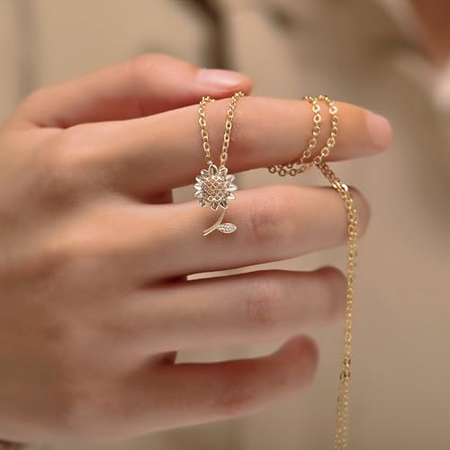 RZKING Golden Necklace for Women, Dainty Butterfly Heart Bow Rose Necklace, Gifts for Best Friend Sister Mom Girlfriend, Graduation Chritmas Birthday Anniversary Thank You Gifts3