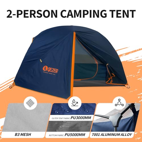 Carpa para 2 Personas con Carrito Plegable para Camping miniatura 4