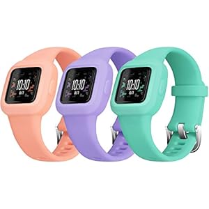 Mosstek Compatible with Garmin Vivofit Jr. 3 Bands for Kids, Soft Sport Silicone Wristbands Compatible with GarminFit Jr…