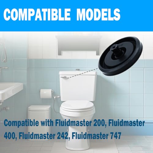 Ruinuonice Toilet Fill Valve Seal Replacement Part for Kohler 83143 - Compatible with Fluidmaster 242/400/747 - Rubber Diaphragm Assembly for DIY Toilet Tank Repair & Leak Prevention (Black-1Pack) - Thumbnail 2