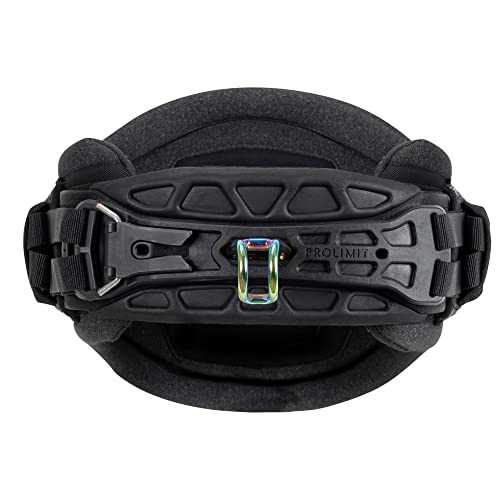 Prolimit Mens Vapor Kiteboarding Kitesurfing Surfing Kite Waist Harness - Black Red - Harness Size - M