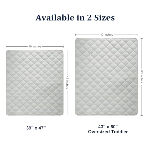 Image of BEDSUM Toddler Quilt 43x60, Microfiber Kids Quilt Toddler Bed, Light Grey | Lightweight Soft Comfort for Toddler Beds, Daycare, Preschool Naps, Boys Girls, Machine Washable All Season Toddler Comforter