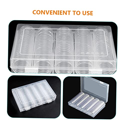 Caja organizadora transparente para monedas, set 101 piezas miniatura 4