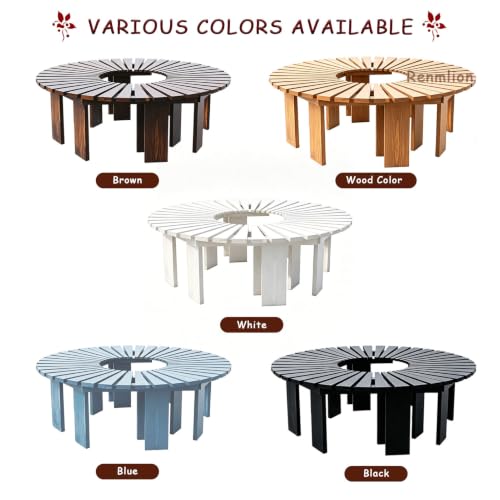 Silla para sentarse en el jardin con diseño semicircular de madera 4