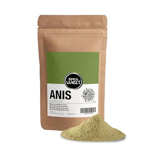 Spicy Welt Anis Vert Moulu (500g) – Poudre d'Anis Intense | Idéal Pâtisserie, Pain d'Épices, Infusion & Cuisine | Saveur Fraîche & Réglissée | 100%...