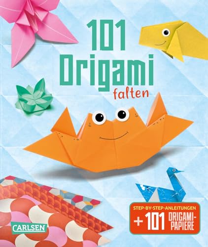 101 Origami falten: Step-by-Step-Anleitungen und 101 Origami-Papiere | Bastelbuch mit Falttipps und buntem Origamipapier für Kinder ab 8 Jahren