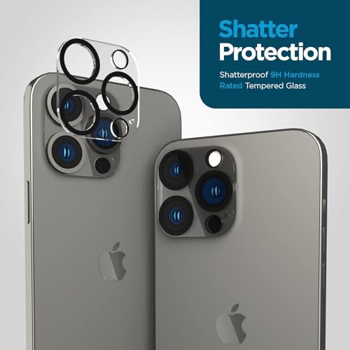 Image of Xmon Back Camera Lens Protector for iPhone 14 Pro Premium Camera Glass Protector Guard, Anti-Scratch, Ultra-Clear, Easy Installation