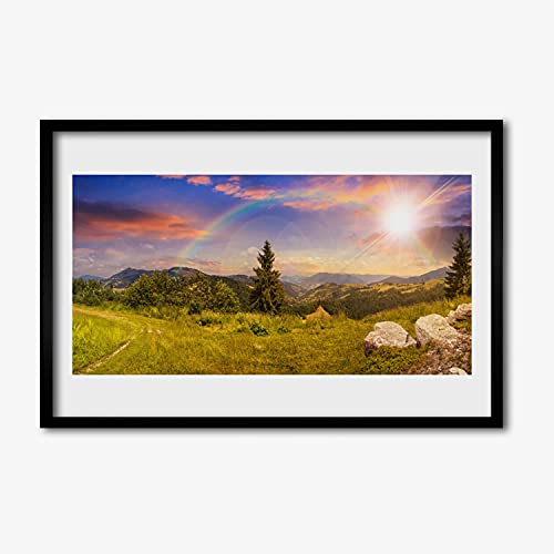 Affiche avec cadre salon Tulup paysage de montagnes pour une ambiance nature
