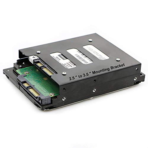 Image of XIKKART 2.5 inch to 3.5 inch SSD HDD Metal Adapter Bracket | Hard Drive Mounting Tray Caddy for PC Case | SSD to HDD Converter Holder for Desktop Installation | Durable Metal HDD /SSD Mounting Kit (Pack of 1)
