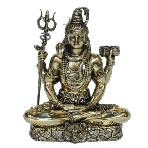 The Spiritual Living Brass Meditating Lord Shiva Idols | 2 Inch |...