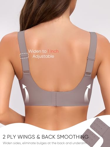 Image of Gailife Crossover Bras for Women No Underwire Wireless Bralettes Seamless Supportive T Shirt Everyday Bras