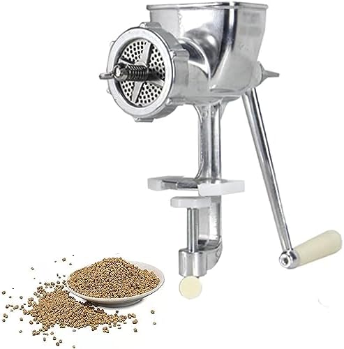Manual Feed Pellet Machine for Pet Food - 1.5/4/5/6mm Molds, Durable Maker for Dog, Cat, Bird & Fish Bait, Ideal for Homemade Pet Feed & Granules