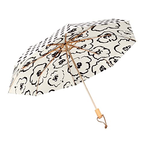 RVHAOODI Umbrillas Umbrella Rain Umbrellas Manual plegable Parasol Parasol impermeable protector solar soleado paraguas soleado de doble uso resistente al viento resistente al viento