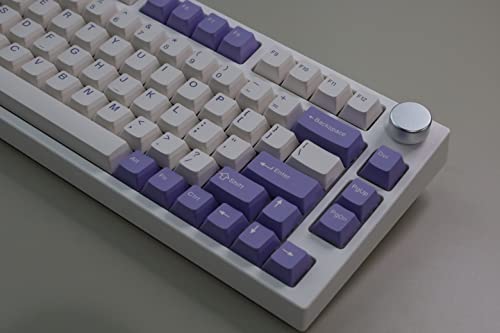 Image of NJ80-AP Wireless Mechanical Keyboard with Knob Bluetooth 5.0 /2.4G /Wired Connection 75% Hot Swappable Custom RGB Programmable Gaming Keyboard with PBT Keycap for Win Mac