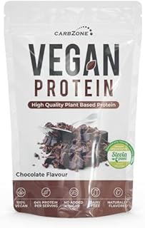 Low Carb® Vegan Protein - Chocolate Shake, No Added Sugar Chocolate Shake, 100% Vegan Chocolate Shake, CarbZone Chocolate Shake- 500 Gram