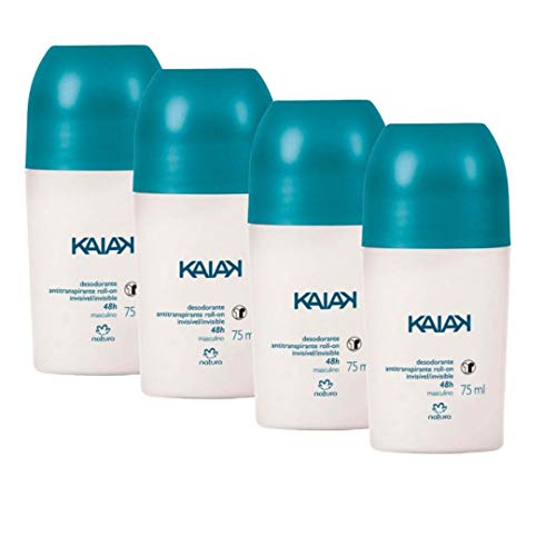 Desodorante Antitranspirante Roll-on Kaiak Masculino - 75ml (KIT COM 04)