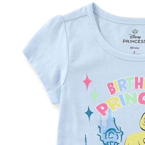 Image of Disney Princess Moana Frozen Birthday Girls T-Shirt for Toddler Big Kids