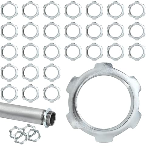 Yaocom 50 Pcs Rigid Conduit Lock Nuts Cover
