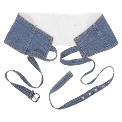 Corset en denim pour robe ample soirée cocktail chic