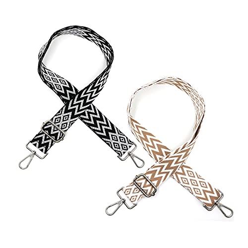 2 Stück Boho Verstellbar Schultergurt für Taschen Breit 3.8cm,...