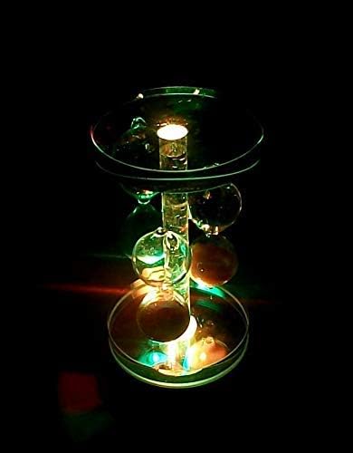 Accessonico 2 Pack LED Display Base for Crystals Glass Art Colorful Light Crystal Display Base Stand (Not Spin)