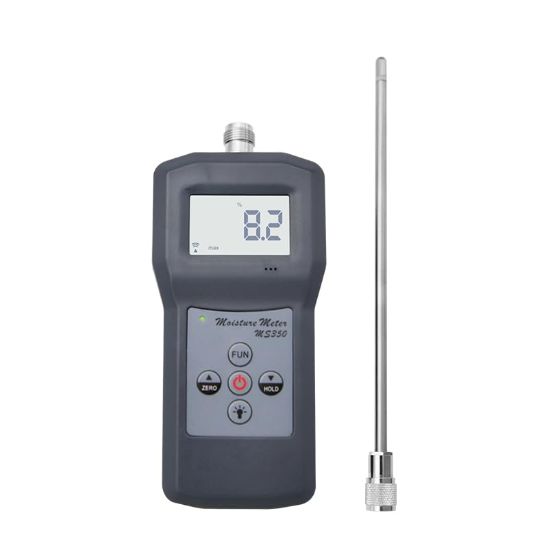 ZOEYEC MS350 High Frequency Chemical Raw Materials Moisture Meter for Coal Fertilizer Powder Moisture Analysis Testing