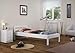 Produktbild Erst-Holz Einzelbett Futonbett 100x200 Kieferbett Massivholz weiß Bettgestell ohne Zubehör 60.64-10 W oR
