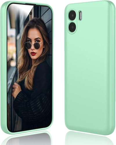 Movilear Funda Carcasa de Silicona Líquida para Xiaomi Redmi A1 4G / Redmi A2 4G, Interior de Microfibra Antigolpes Protección Gel Ultra Suave de Goma a Prueba de Choques y Arañazos FSUA (Verde)