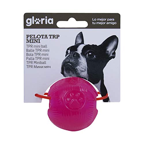 GLORIA TPR Ball - Size 5.7cm - Very Resistant - Flexible Dog Toy - Pink - Image 2