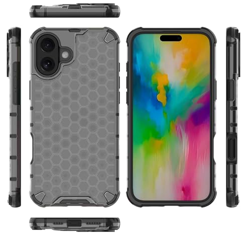 Image of Glasgow Back Case Cover Compatible with [ Apple iPhone 16 Plus ] (Stylish Design) - Black