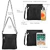 DOB SECHS Soft PU Leather Crossbody Bags for Women, Cross Body Bag with Multiple Pockets, Adjustable Strap, Perfect for Daily Use，Black #1