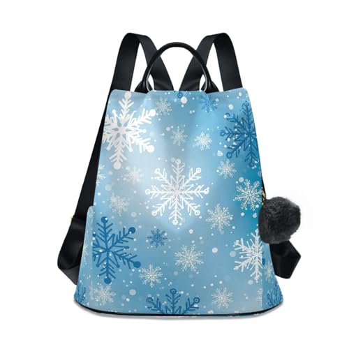 Sac à dos bleu à flocons pour femme : l'accessoire tendance idéal pour vos sorties urbaines