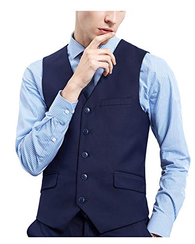 GATMSTZ Men Peak Lapel 3 Piece Suit Double Breasted Formal Dinner Wedding Tuxedo4