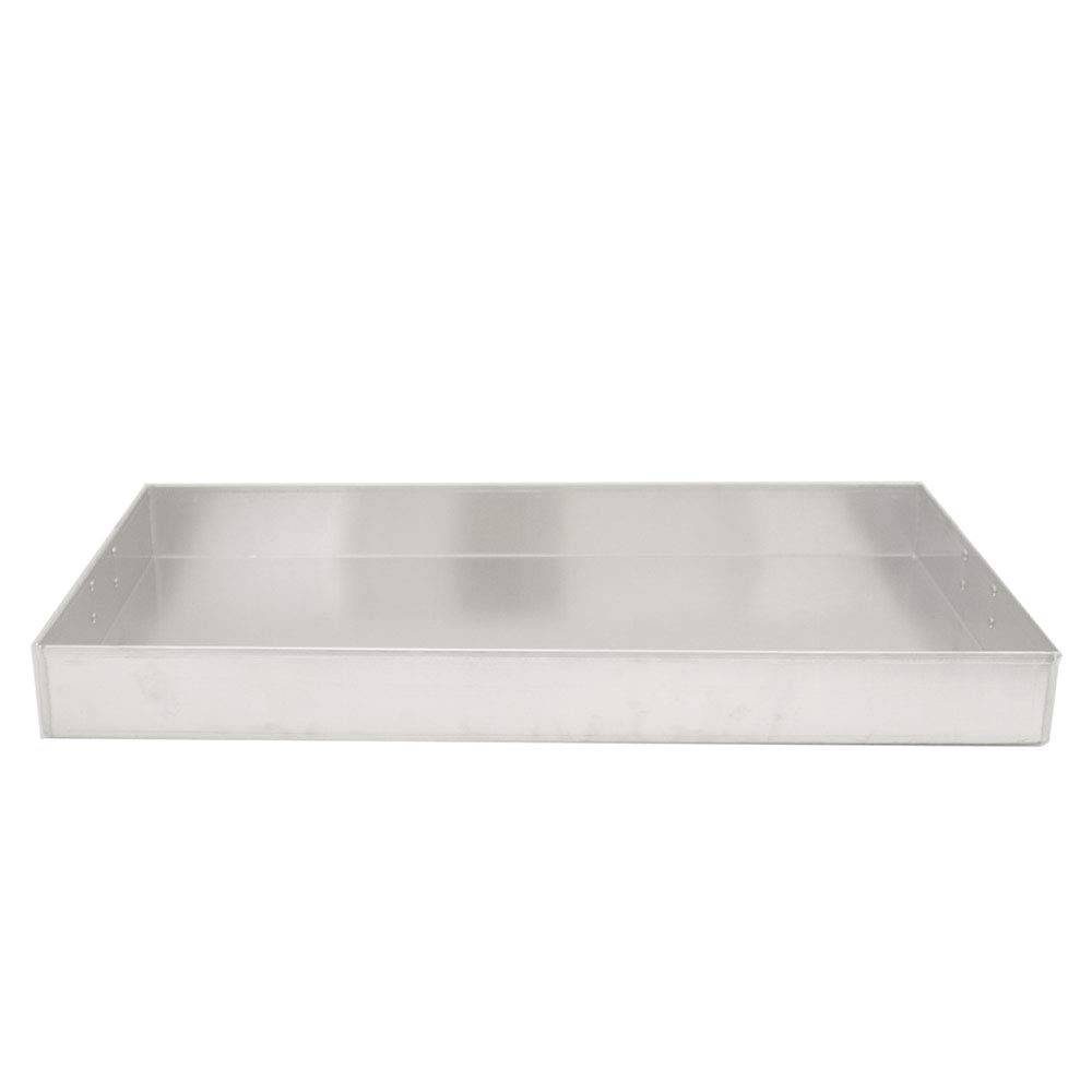 GIEMME - Backblech aus lebensmittelechtem Aluminium 37x62 cm – Kantenhöhe 6 cm, mit zwei Griffen – Professionell & langlebig für Braten, Pizza, Hefebackwaren und Gebäck