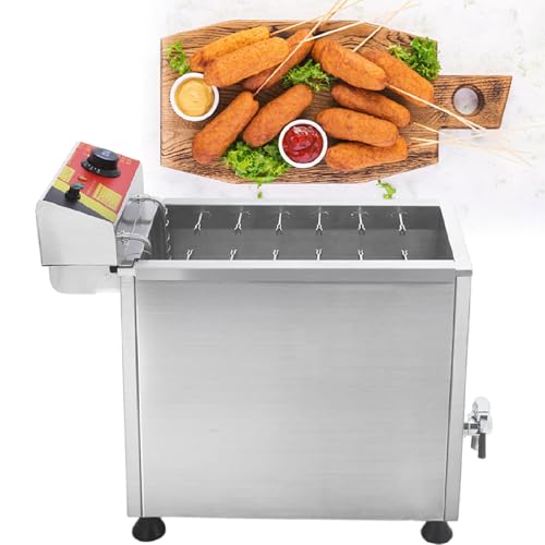 Friggitrice Elettrica Per Corn Dog, Macchina Per La Produzione Di Bastoncini Di Hot Dog Al Formaggio Commerciale, Friggitrici Automatiche Per Cucina, Ristorante, Casa,220V