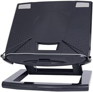 Creative Modern - Soporte portátil plegable para libros de lectura, ángulo de altura ajustable, manos libres, soporte para libros de texto, soporte para libros de cocina, regalo (color: negro, tamaño
