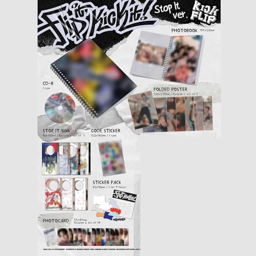 KickFlip - 1st Mini Album [Flip it, Kick it!] (On Board Ver.) Photobook + CD-R + Sticker Pack + Trac