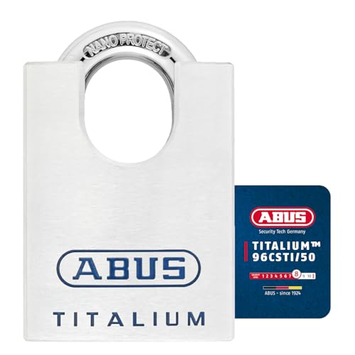 Cadenas argenté de haute précision ABUS 96CSTI/50 avec boîtier renforcé en Titalium - 2