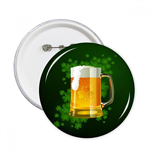 Pins trèfle à quatre feuilles Saint-Patrick cadeau décoration vêtement