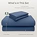 CALIFORNIA DESIGN DEN 5-Star Hotel 600 Thread Count 100% Cotton, Soft & Smooth Queen Sheet for Bed with Deep Pockets, Quality Beats Egyptian Cotton Claims (Royal Navy Blue)