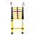MIDUNU Non Conductive Telescopic Extension Ladders with Removable Hooks - 2.6m/ 3.2m/ 4m/ 5m Tall Telescoping Ladder for Outdoor Electrical Work (Size : 2m/6.5ft)