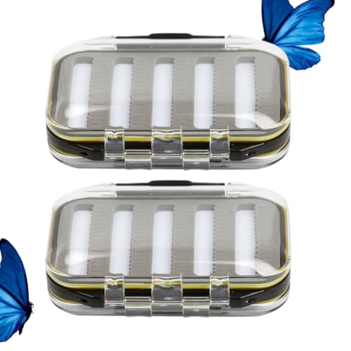 Caja para Accesorios de Pesca Hemoton, Protectora Total Contra Agua, Doble Cara, Plástico Compacto de Bolsillo miniatura 7