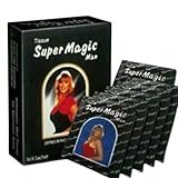 Super Magic Tissue Antiseptic Wipes Longer Delayed Ejaculation for Longer Sex, Sex Delay Wipes 1 Box (6 Satchets)