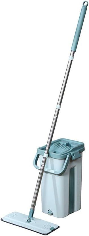 Mop Bucket Rotating Household Hands Free Dry and Wet Use Single Automatic Wooden Floor