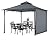 MASTERCANOPY 11 x 11 Patio Gazebo with Extra Side Awning Outdoor Gazebo for for Backyard Garden Lawn,Dark Gray