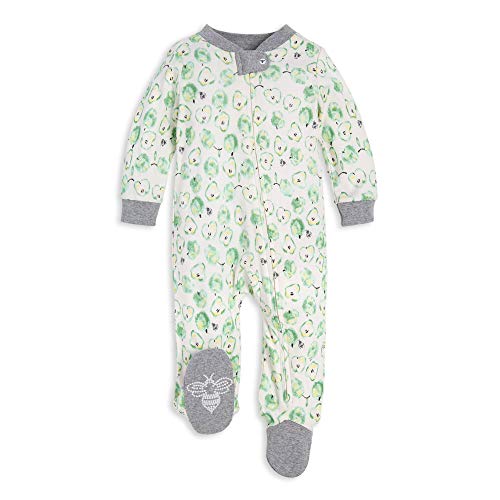 Image of Burt's Bees Baby unisex-baby Sleep & Play, Organic One-piece Romper-jumpsuit Pj, Zip Front Footed Pajama