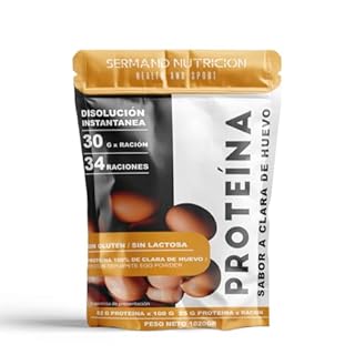 Proteina Istantanea di Albume d’Uovo in Polvere Sapore Neutro (1020 g) | Proteina in Polvere Senza Glutine | Per Massa Muscolare | Senza Lattosio